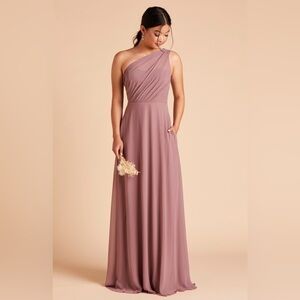 Birdy Grey One-Shoulder Mauve Bridesmaid Dress